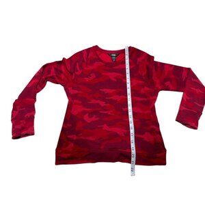 Athleta Girl Camo Print Sweatshirt Red Size Large/12